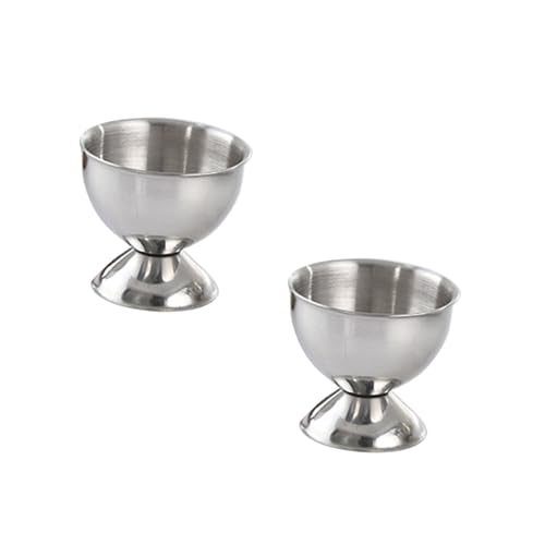 OFFSCH Boiled Egg Stand 2 Piece Stainless Steel Egg Holder Kitchen Counter for Restaurant Tea Napkins