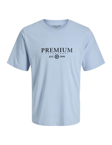 JACK & JONES Jprblacharles SS Tee FST pour Homme, Bleu Chambray, L, Bleu Chambray., L
