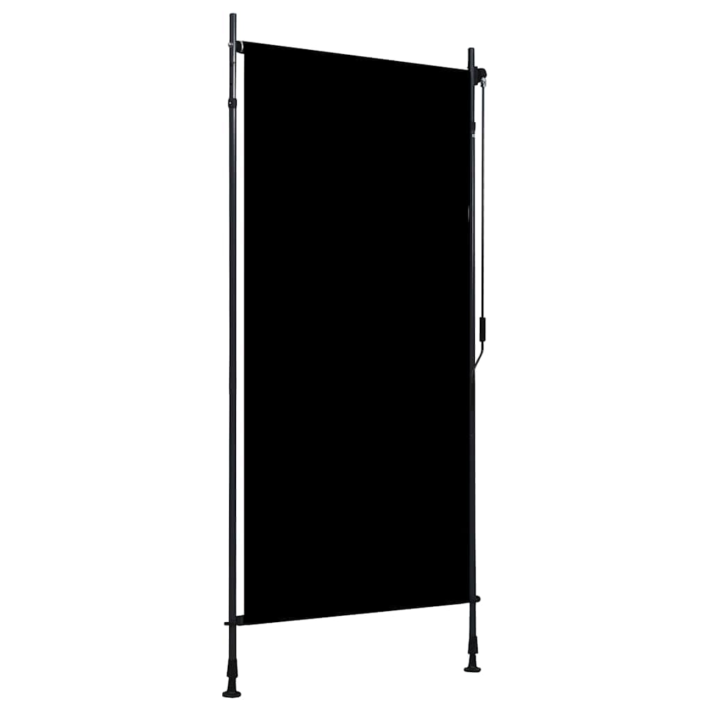 vidaXL Outdoor Roller Blind Privacy Screen Porch Shade Balcony Pergola Shade Vertical Roller Shade Window Treatments 100x270cm Anthracite