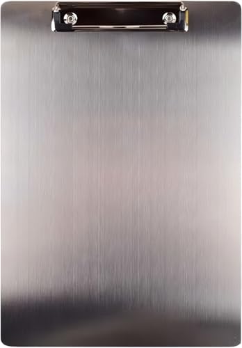 金属製クリップボード フォルダー A4 A5ファイル フォルダーボード オーガナイザー 請求書ストレージフォルダ 304ステンレス鋼 吊り下げ 耐久性 四角 持ち運び便利 薄型 厚さ1mm 多機能 会議パッド 書きやすさ 事務用品 仕事用 研究室 医療 オ