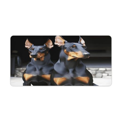 Doberman Desk Mat Mouse Pad grande antideslizante
