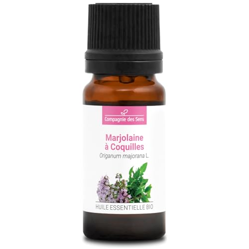 MARJOLAINE À COQUILLES BIO - 10mL - Huile Essentielle de Qualité Premium - 100% Pure, Naturelle, garantie ChromaCert® - Chémotypée & Intégrale