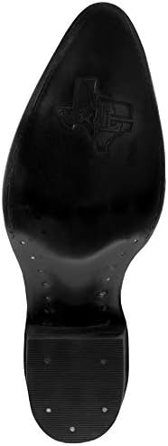 Texas Legacy Mens Black Western Leather Cowboy Boots Crocodile Tail Print J Toe 12 E US | Image 4