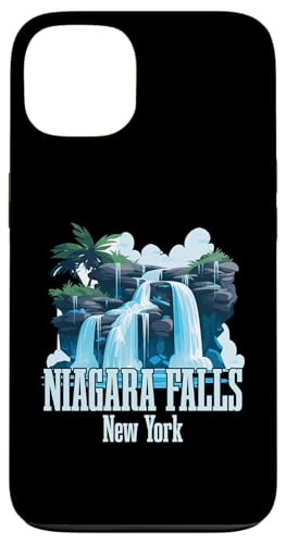 T-shirt da viaggio per famiglie con souvenir per le vacanze alle Cascate del Niagara a New York Custodia per iPhone 13