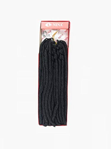 Cabelo Sintético Cacheado Nina Softex 80 Cm 100 Gr Crochet Cor:Preto