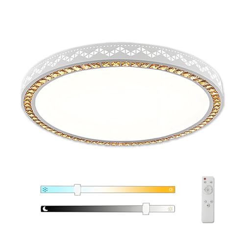Plafonnier LED télécommande à intensité variable pour chambre de 40cm - 2
