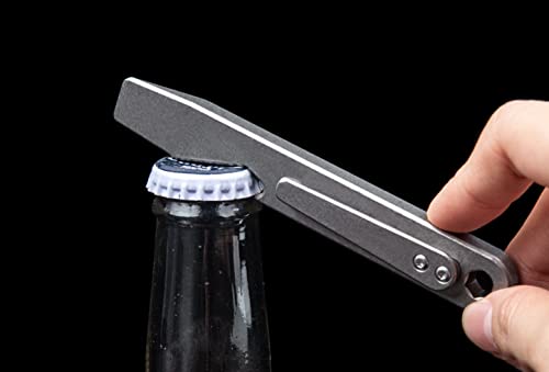 Axuyu Titanium Pry Bar, Outdoor Multi-Functional Pry Bar Edc Tools,Mini Pry Bar With Crowbar, Bottle Opener, Pocket Clip And Keychain Function #TOP6