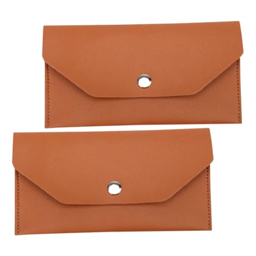 2pcs Women Wallet Long Clutch Cash Bag Envelopes Pu Leather Cash Organizer
