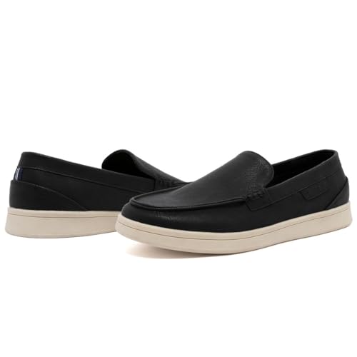 Image of Nautica Men's Slip-On Loafers Casual Moc Toe Sneakers Boat Shoes Slipper for Men - Lightweight & Comfortable - Derwin