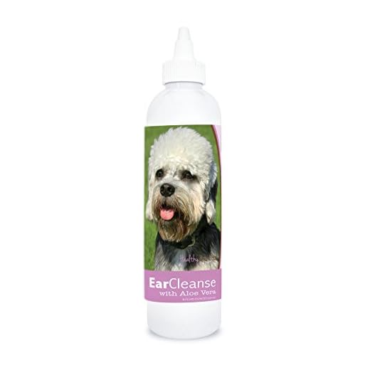 Healthy Breeds Dandie Dinmont Terrier Ear Cleanse with Aloe Vera Sweet Pea and Vanilla 8 oz
