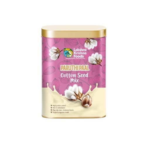 Image of Lakshmi Krishna Naturals Paruthi Paal Powder 250g | Traditional Cotton Seed Health Mix | Natural Energy Drink Mix
