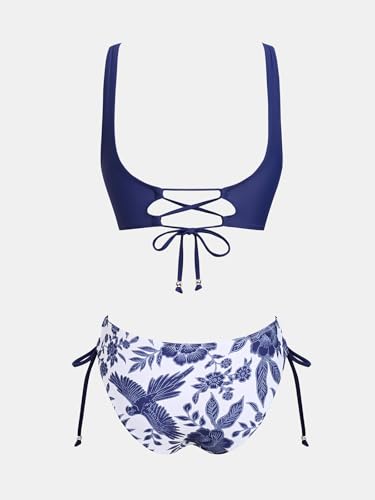 CUPSHE Women's Bikini Swimsuit Front Cross Lace Up Two Piece Bathing Suit - Image 6