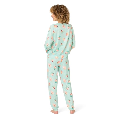 Image of PJ Salvage Women's [Amazon Exclusive] Cloud Jersey Jogger Pajama 2-piece Pj Set