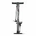 ID MAX Bike Pump, Ergonomic Bike Floor Pump Bicycle Tire Air Pump Portable Inflator Pump with Gauge & Smart Valve Head, 160 psi, Compatible with Universal Presta and Schrader Valve (Black)