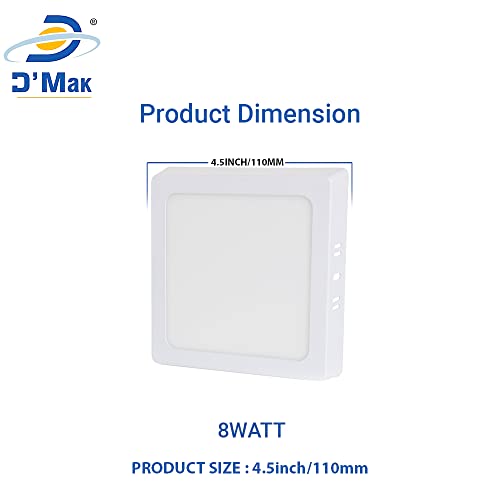 Image of Amax 22 Watts Square Surface LED Panel Light (White,Plastic)