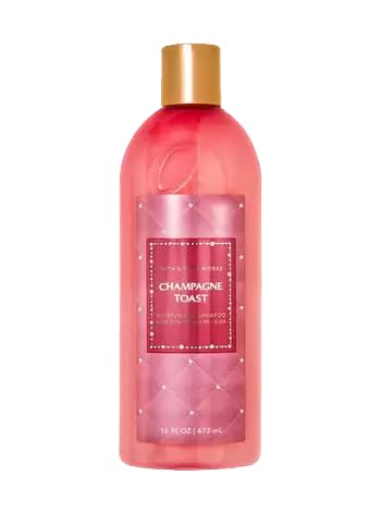 Bath and Body Champagne Toast Shampoo w/Champagne Toast Conditioner - Pair of 2 bottles, 16 oz ea - Cleansing, Hydrating Shampoo w/Detangling, Moisturizing Conditioner for Shower and Hair Care