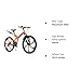 Omelaza 26 ich Folding Mountain Bike, 21 Speed High Carbon Steel Mountain Bike for Adults with 30 Inches Durable Tires, Front Suspension Folding Bicycle for Women and Man