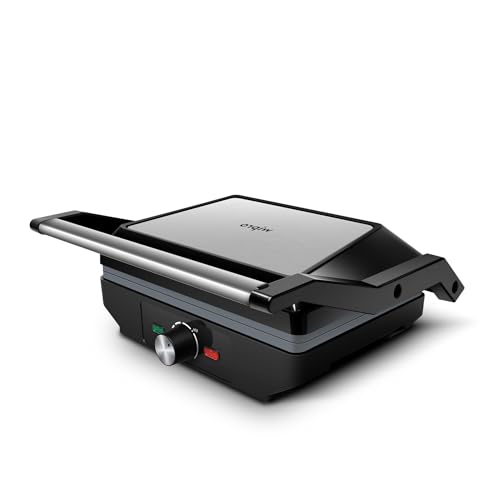 Wipro Elato BS204 1600 Watt Jumbo Ceramic Grill Sandwich Maker, Multi Heating Modes,180° Open Sandwich Griller, Non-Toxic BPA,PTFE,PFOA&PFAS Free, 2 Year Warranty, Large Bread Size for 2 Slices