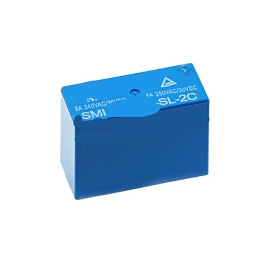 Relé de potencia SMI-05VDC-SL-2C de 5V con conmutación estable de 250V CA para automatización