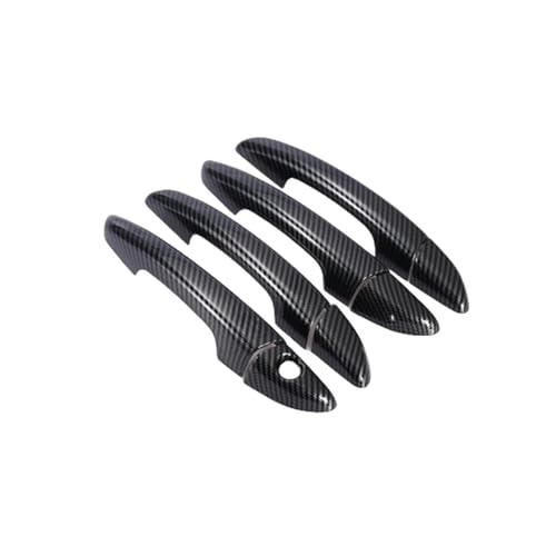 Autocollant chromé en fibre carbone durable anti-rayure pour poignée Hyundai Sonata