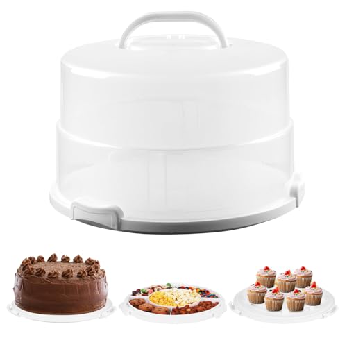 XONYOOM 12 Inch Tall Cake Carrier Extra Large Cake Carrier with Lid and Handle