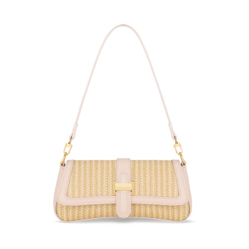 Image of KKXIU Shoulder Bag for Women Small Hobo Handbag Mini Retro Clutch Purses | Trendy Classic Underarm Crossbody Bag with Zipper Closure, Vegan Leather, Removable Strap