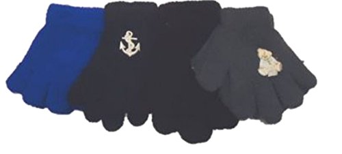 Four Pairs Stretch Magic Gloves for Infants and Toddlers Ages 1-4 Years