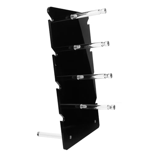 OSOLADY Expositor de Gafas Organizador de Gafas Soporte para Gafas Soporte de Gafas Rack para Gafas artículo Lentes Doble Estante de Gafas Soporte de anteojos de Escritorio Acrílico Black