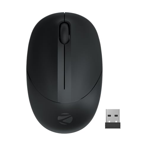 ZEBRONICS Panther 2.4GHz Wireless Mouse, 1600 DPI, Silent Operation, High Precision, 3 Buttons, Power Saving Mode, Comfortable & Ergonomic Design, for