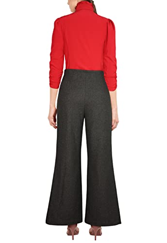 CHIC STAR Womens Wool Pleated Pants3