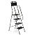 HBTower 4 Step Ladder with Handrails, 330 lbs Folding Step Stool with Attachable Tool Bag & Anti-Slip Wide Pedal for Home Kitchen Pantry Office (4-Step)