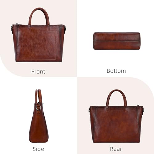 Image of Iswee Genuine Leather Purses for Women Shoulder Handbags Designer Hobo Crossbody Purse Top Handle Purse