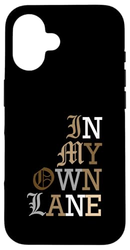 �^�� �J���[ In My Own Lane �^�� �O���t�B�b�N �X�}�z�P�[�X iPhone 16 �p