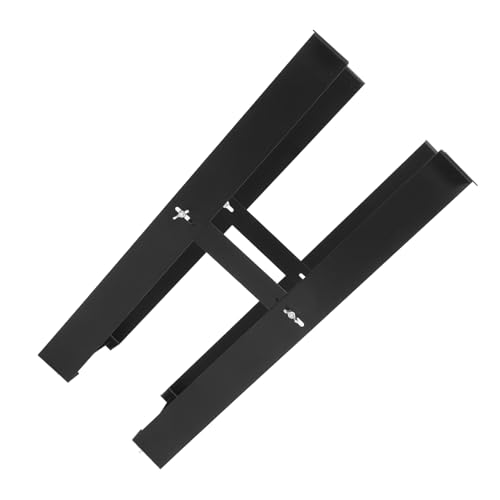 Soporte para CPU de escritorio negro de acero para montaje bajo escritorio para PC torre miniatura 1