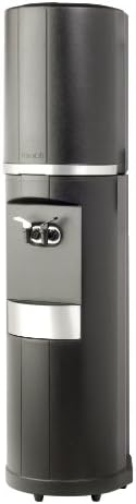 Mobile (Wheels) Fahrenheit Water Cooler - Hot/Cold - Black Cabinet with Silver Metallic Trim - Made in North America - 5 Year Warranty