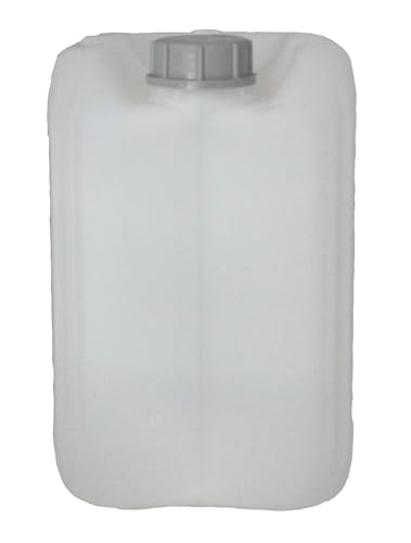 10L / 2.64 Gallon Natural Jerrican | Tamper Evident Screw Cap | Food Grade Quality | BPA Free | Perfect Container to Ship Chemicals & Liquids | Easy Stacking HDPE Containers | Pack of 2