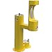 Bi-Level Pedestal Ftn W/Lower Bf & Dog Bowl, Ada, YLW