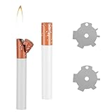 fundas movil mechero Fácil De Usar: Este mechero antivientode de cuenta con un diseño de dial de encendido retro que se desliza suavemente y garantiza un encendido instantáneo. Su diseño ergonómico se adapta cómodamente a la mano y protege los dedos de quemaduras