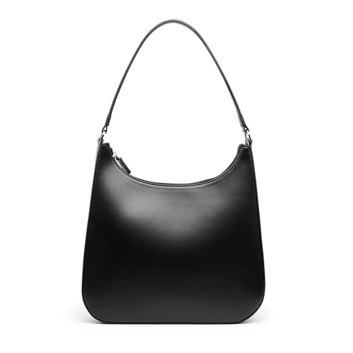 Trendy Purses for Women 2025 Designer Shoulder Bag Medium Crescent Bag Faux Leather Shoulder Purse
