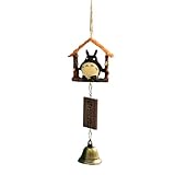 KOLAAZRE 樹脂風鈴 ルームベル 自動車吊り下げオーナメント 漫画 黒猫 誕生日プレゼント バルコニー 晴れた日 リトルガールスタイルの服、1