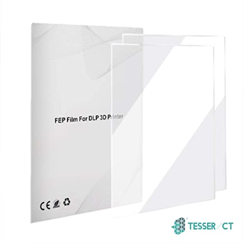 Image of TESSERACT FEP Transparent Release Film Sheet for MSLA UV Photocuring LCD 3D Printer I ANYCUBIC Photon M3 Plus, Mono X, Sonic Mega 8K, Elegoo Jupiter, Saturn 2 SLA DLP Printer (Qty 1, 380x260x0.15mm)