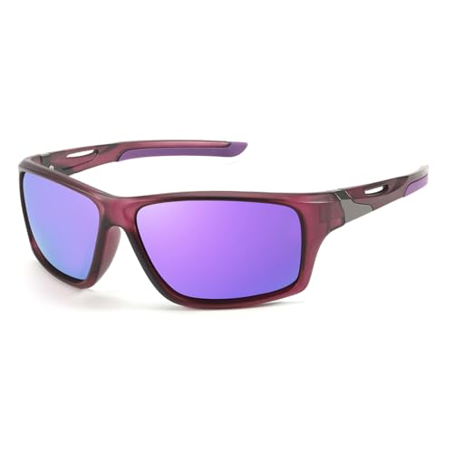 Myiaur Sports Running Sunglasses for Women & Men Polarised Wraparound Cycling Glasses with UV400 Protection for Outdoor Activities
