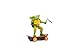 Teenage Mutant Ninja Turtles Sewer Shredders Classic Michelangelo – 5” Pull-Back Skate Toy on Wheels with Battle Action – Easter Birthday Gift for Boys Ages 3-8 – Collect All 4