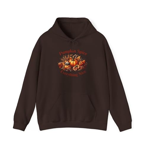 Unisex Hooded Sweatshirt - It's Pumpkin Spice Season | Cozy Fall Hoodie | Stylish for Crisp Autumn Days Dark Chocolate
