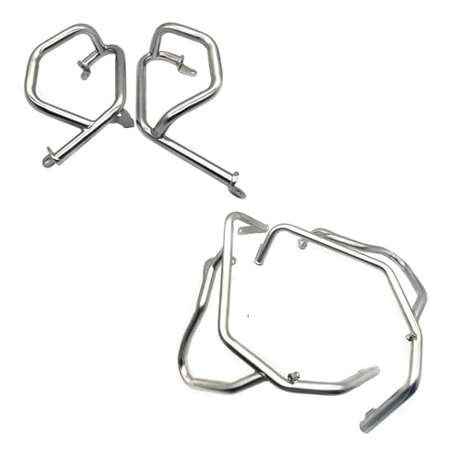 Crash bar BMW F750GS F850GS protection moteur argent