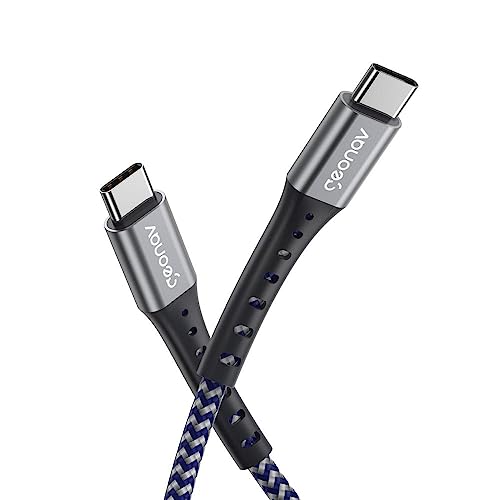 Geonav Cabo USB-C (tipo C) para USB-C (tipo C), revestimento interno ultra resistente Kevlar, 2 metr