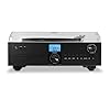 Mooov 477365 - Micro catena HiFi stereo 50 W con giradischi, lettore CD, Bluetooth, radio FM, USB, AUX-IN, RCA, telecomando | Attrezzature musicali compatte con suono potente e design elegante