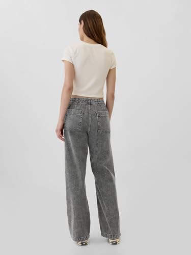 Image of Gap Women's Wide Leg Pull on Utility Pant