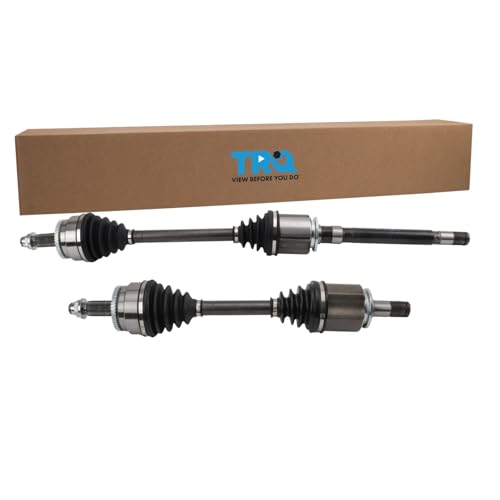 TRQ Front Left and Right CV Axle Assembly Set 2 Piece Compatible with 2005-2009 Land Rover LR3 2010-2013 LR4 2006-2013 Range Rover Sport
