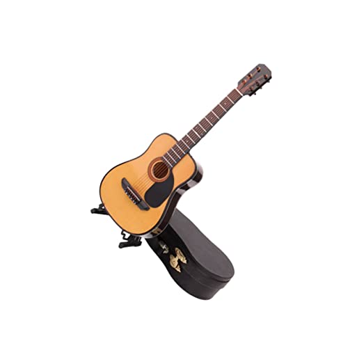 KONTONTY Guitar Model for Home Mini Guitar Toy Adorable Design Long-Lasting Not Easy to Fade for Friends